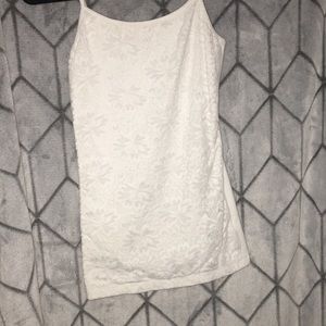 white tank top